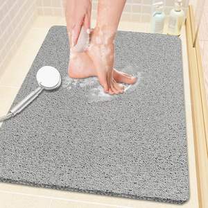 Factory Price Loofah Shower <b>Mat</b> Anti slip Anti-fatigue Waterproof Antislip Elastic Soft Pvc Mesh Non Slip Bath <b>Mats</b> - Product Image 1