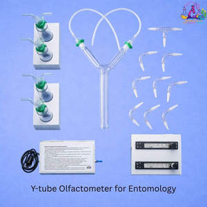 Olfactomètre en Y Yashika Solutions LI-BA-17-1 en verre haute transparence résistant aux produits chimiques pour la recherche sur le comportement des insectes en laboratoire - Product Image 3