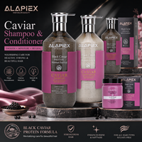Kit de Soins Capillaires Revitalisant au Caviar Noir pour Salon : Shampoing Hydratant Anti-Frisottis et Brillance – Fournitures de Beauté