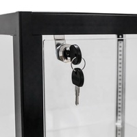Vitrine en verre de haute qualité autoportante Full Vision à affichage LED pour magasin de détail et supermarché
