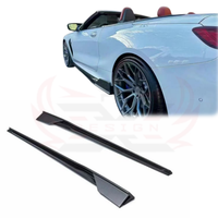 Extensions de jupes latérales en fibre de carbone sèche préimprégnée pour BMW M8 F91 F92, style PK, kit carrosserie aérodynamique de course, pièces de tuning