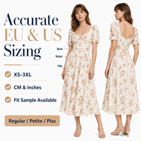 Fabricant de robes florales personnalisées, robes maxi imprimées, robes d'été à fleurs en viscose, vêtements décontractés pour femmes, vêtements de détente pour femmes, usine OEM