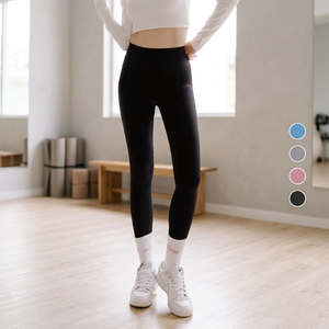 Leggings de yoga taille haute pour femme, longueur cheville, sans coutures, extensibles dans quatre directions, écologiques, séchage rapide, respirants, taille élastique - Product Image 1