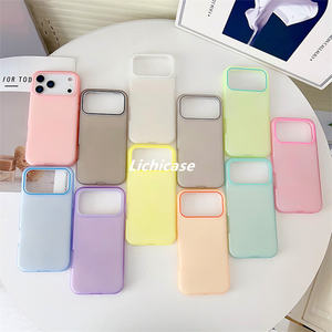 Lichicase fábrica al por mayor funda de teléfono a prueba de caídas para <span class=keywords><strong>Samsung</strong></span> A26 A36 A56 A17 funda trasera de Color sólido Simple - Product Image 4