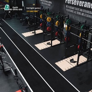 Verde <span class=keywords><strong>terra</strong></span> su misura nero resistente in plastica artificiale prato per la piena potenza di gioco dello stesso stile Area di formazione privata con Push slitta - Product Image 3