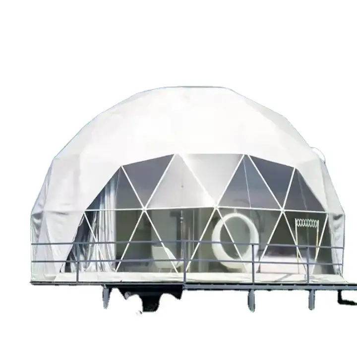 Tente dôme glamping de luxe Tente d'air extérieure transparente transparente pour le camping pour une expérience de plein air améliorée