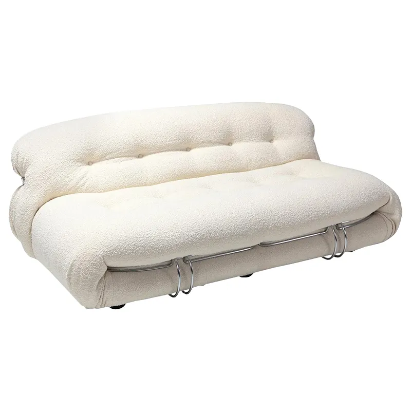 Sofa Hà Mã Soriana Của Ý Sofa Ba Người Bằng Thép Sáng Tạo Lười Biếng Thiết Kế Phòng Khách