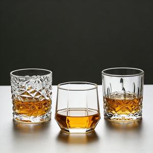 Verre en cristal sans plomb avec diamant tasse en verre verres à liqueur <span class=keywords><strong>whisky</strong></span> tasse liqueur <span class=keywords><strong>whisky</strong></span> tasses en verre pour bar Restaurant - Product Image 2