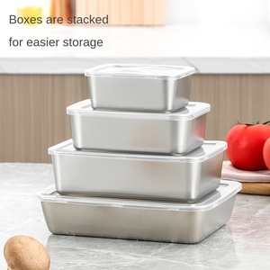 Thép không gỉ tươi-keeper Hộp Ăn Trưa đặc biệt kín nắp tủ đông lưu trữ hộp nguyên liệu ngâm nấu chín thực phẩm HOÀN HẢO món quà ý tưởng - Product Image 3