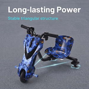 Elektrisches Kinder-Dreirad, Fahrrad, Roller, Auto, Go-Kart, Farbige Rauch-Drift-Reifen, Trike-Drift - Product Image 3