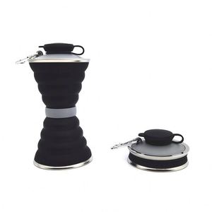 Botella de Agua Plegable de 500 ml al por Mayor, Botella Telescópica para Contenedor de Agua - Product Image 1