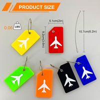 Étiquettes de bagages de voyage en silicone, étiquettes nominatives pour valises et bagages