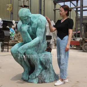Factory Reproduction Famous Rodin Bronze Statue The Thinker For Sale