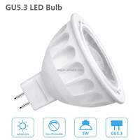 Projecteur LED MR16 3W 5W 7W AC/DC 12V 2700k 3000k 500lm Non-dimmable Ampoule GU5.3 COB Ampoule LED MR16