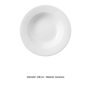 Profile Deep Plate Ø 24.8 cm White Ceramic Churchill Whvrsb - Product Image 3