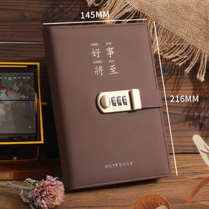 Cuaderno con Candado, Diario A5, Cuaderno para Estudiantes de <span class=keywords><strong>Primaria</strong></span>, Regalo Empresarial Creativo Personalizado, Cuaderno con Candado de Combinación - Product Image 1