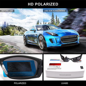 Lunettes de soleil polarisées pour hommes, protection UV400, monture PC, verres TAC, pour la pêche, le cyclisme et les activités de plein air - Product Image 2