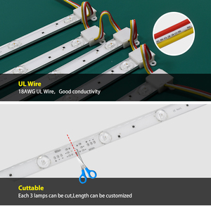 CCT Backlit Aluminum <b>Led</b> Strip Bar 3030 <b>Diffuse</b> Reflection <b>Led</b> Ceiling Lattice Shutter <b>Led</b> Bar 24V 3000-5700K For Seg Light Box - Product Image 3