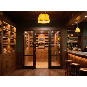 ตู้ไม้ซิการ์ประตูกระจกตู้โชว์ humidor ตู้ไม้ซิการ์ขนาดใหญ่ตู้ซีดาร์สเปน - Product Image 1