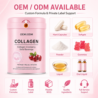 Suplemen Diet Bubuk Kecantikan Kolagen Cranberry 180g untuk Dewasa & Ibu Hamil