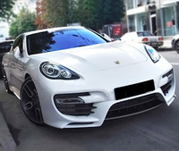 Kit carrosserie de style belge pour Porsche Panamera 09-12, demi-carbone, pare-chocs avant, jupes latérales, pare-chocs arrière, spoiler