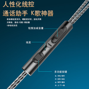 Sports Earphones Wired With Button <b>Control</b> Dynamic Microphone For Android <b>Gaming</b> And Calling Deep Bass Sound - Product Image 4