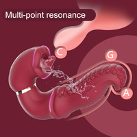 Wackelnder Schaukel-Oktopus G-Punkt-Vibrator mit 9 Modi LED-Anzeige IPX7 Wasserdicht Magnetisch USB für Weibliche Masturbation