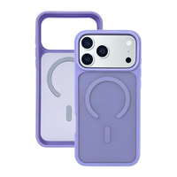 Coque de téléphone magnétique en PC et TPU pour iPhone 15, 17, 18 Pro Max – Universelle, pratique, protectrice, anti-chute, compatible avec la recharge sans fil