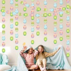DAMAI <b>Easter</b> Egg Hanging <b>Ornaments</b> Bunny Party Decor Festive Atmosphere Scene Setting Supplies for Holiday Home Party Decor - Product Image 2