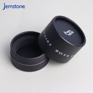 Empaquetado de Caja Cilíndrica Ecológica de Diseño Personalizado con Inserto para Vela, Tubo de Papel para Perfume de Cartón Negro - Product Image 5