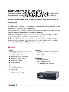Alimentation électrique triphasée AC6918H de Keysight, 320 Vrms, 18 KVA, 5000 Hz - Product Image 6