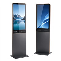 Kiosque numérique tactile sur pied de 43 pouces, écran LCD Android pour affichage publicitaire en intérieur, pour les centres commerciaux