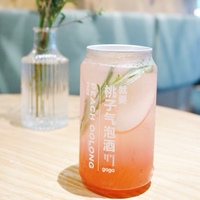Envase de Plástico Transparente para Bebidas, Latas de Refresco, Café Frío, Pastel, Helado, Jugo, con Tapa de Anillo