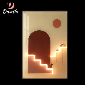 DIVATLA yeni tasarım dekoratif duvar tablosu resim 4W Led Neon özel şerit halat işık