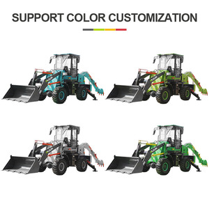 4x4 <b>Small</b> Mini Digger Excavator Backhoe Loader with Price EURO 5 EPA Chinese <b>Wheel</b> Loaders for Sale YUCHAI Engine - Product Image 2
