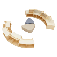 Canapé modulaire pour enfants, style convertible, canapé en mousse, ensemble de blocs de construction, meubles Montessori