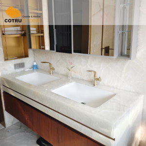 Vasque en quartzite blanc Cotrustone <span class=keywords><strong>Cristallo</strong></span> pour salle de bain de villa - Product Image 3