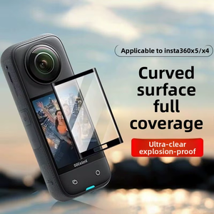 ฟิล์มกันรอยหน้าจอโค้ง 3 มิติ แบบดัดร้อน สำหรับกล้องแอคชั่น Insta360 X4/5  วัสดุคอมโพสิต เลนส์ใส  ผลิตตามสั่งจากโรงงาน - Product Image 4