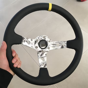 Volant de course personnalisé à 3 branches pour <span class=keywords><strong>voiture</strong></span> modifiée, universel, avec emblème <span class=keywords><strong>rallye</strong></span> et drift, pour pilote de course - Product Image 6