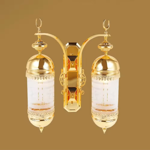 Lampe murale islamique arabe <span class=keywords><strong>de</strong></span> luxe en laiton, luminaire artisanal pour mosquée avec <span class=keywords><strong>croissant</strong></span> <span class=keywords><strong>de</strong></span> <span class=keywords><strong>lune</strong></span> pour la décoration d'hôtels et <span class=keywords><strong>de</strong></span> maisons - Product Image 2