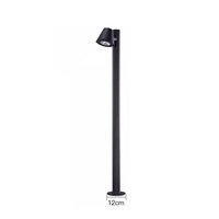 Lampe solaire en aluminium pour jardin, à brancher, LED rotative avec un angle de faisceau de 360° pour pelouse, terrasse, cour, indice de protection IP65