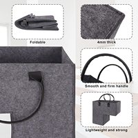Paniers de rangement pour marches d'escalier en feutre de tissu de qualité supérieure de style européen pour la lessive et les jouets