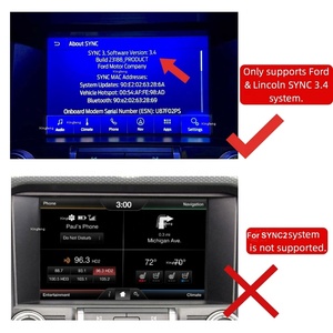 Module d'interface multimédia double USB pour mise à niveau CarPlay sans fil automatique pour <span class=keywords><strong>Ford</strong></span> F150 Explorer Edge Lincoln Accessoires Sync 3.4 - Product Image 5