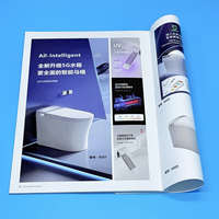 Brochures sanitaires personnalisables, reliure parfaite, estampage à chaud/gaufrage, papier, tailles personnalisées pour accessoires de salle de bain