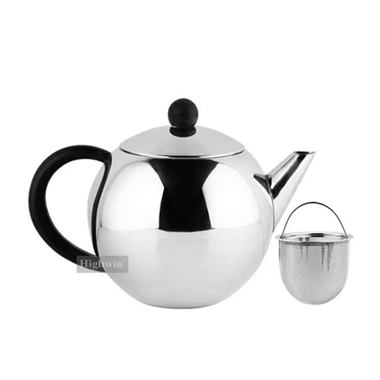 HIGHWIN - موقد شاي وقهوة مفرد, مغلاية شاي من الفولاذ المقاوم للصدأ 304