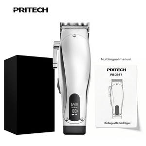 <span class=keywords><strong>Tondeuse</strong></span> à cheveux sans fil PRITECH pour homme, <span class=keywords><strong>tondeuse</strong></span> professionnelle pour barbier, 6500 tr/min, batterie 2000 mAh, machine à raser 10 W - Product Image 1