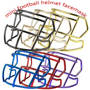 <span class=keywords><strong>2024</strong></span> Universal Mini Facemask metal galvanoplastia Mascarilla facial para mini cascos de fútbol Exhibición o colección - Product Image 1