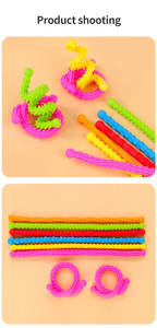 Usine professionnelle OEM conception personnalisée Silicone jouet de doigt anti-stress pour enfants jouet de puzzle - Product Image 5