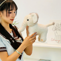 Boneka Gajah Putih Bersih dan Suci dengan Telinga Besar, Dekorasi Rumah, Grosir Butik, Hadiah Ulang Tahun Teman Anak