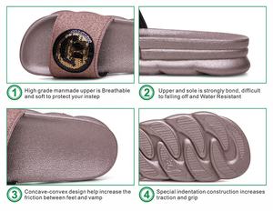 Dell'unità di elaborazione slipper donna paillettes beach personalizzata della piattaforma di estate scivolo sandalo, donne piatto scintillio scivolo sandalo pianura <span class=keywords><strong>calzature</strong></span> - Product Image 6